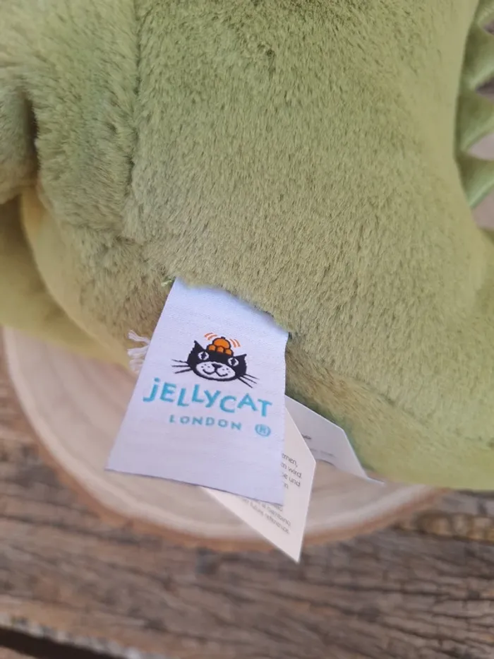 beautiful green Bryno Dino nwt jellycat - photo numéro 11