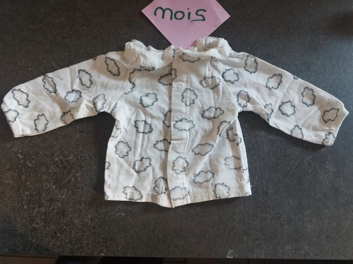 T-shirt nuage 1 mois - photo numéro 3