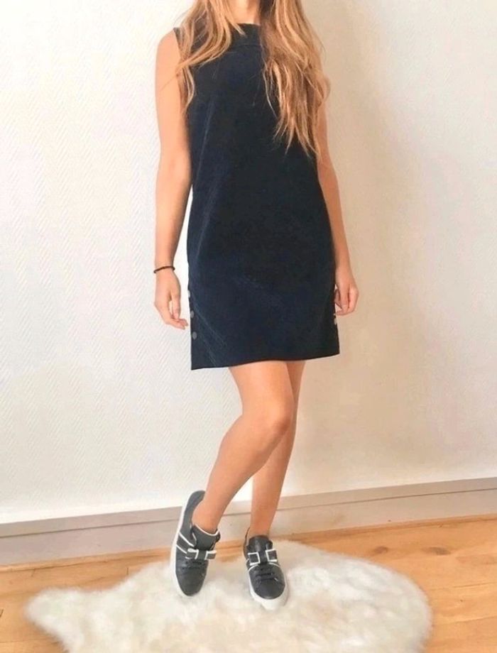 Robe Riera en velours marine MAJE 😍 prix boutique 295€ - photo numéro 4