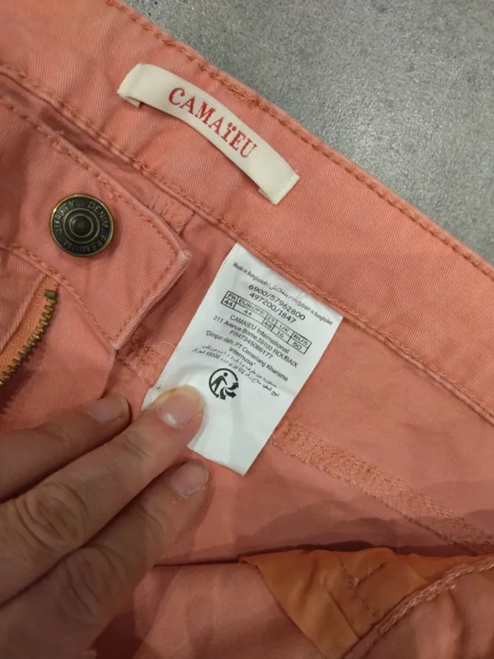 Pantalon rose / corail - photo numéro 3