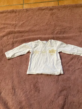 Tee- shirt à manche longue blanc
