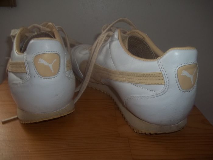 Baskets en cuir blanc Puma Tahara 41 - photo numéro 4