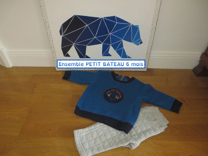 Ensemble Petit Bateau en molleton chaud