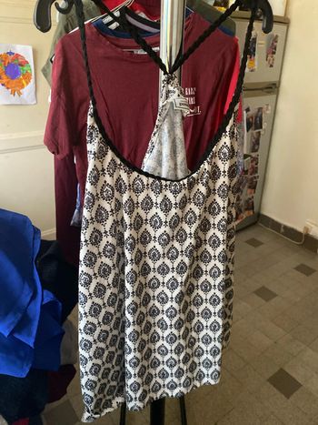 Débardeur noir et blanc