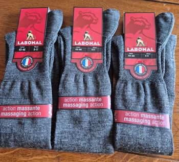 Lot 3 paires de chaussettes LABONAL.confort actif massante