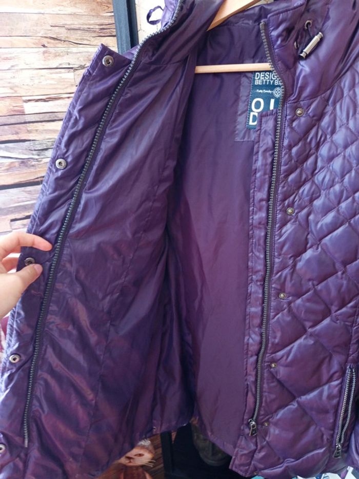 Manteau matelassé violet Betty Barclay - photo numéro 8