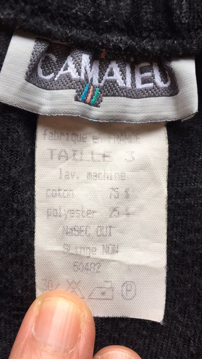 Jupe velours noir camaïeu taille 3 - photo numéro 4