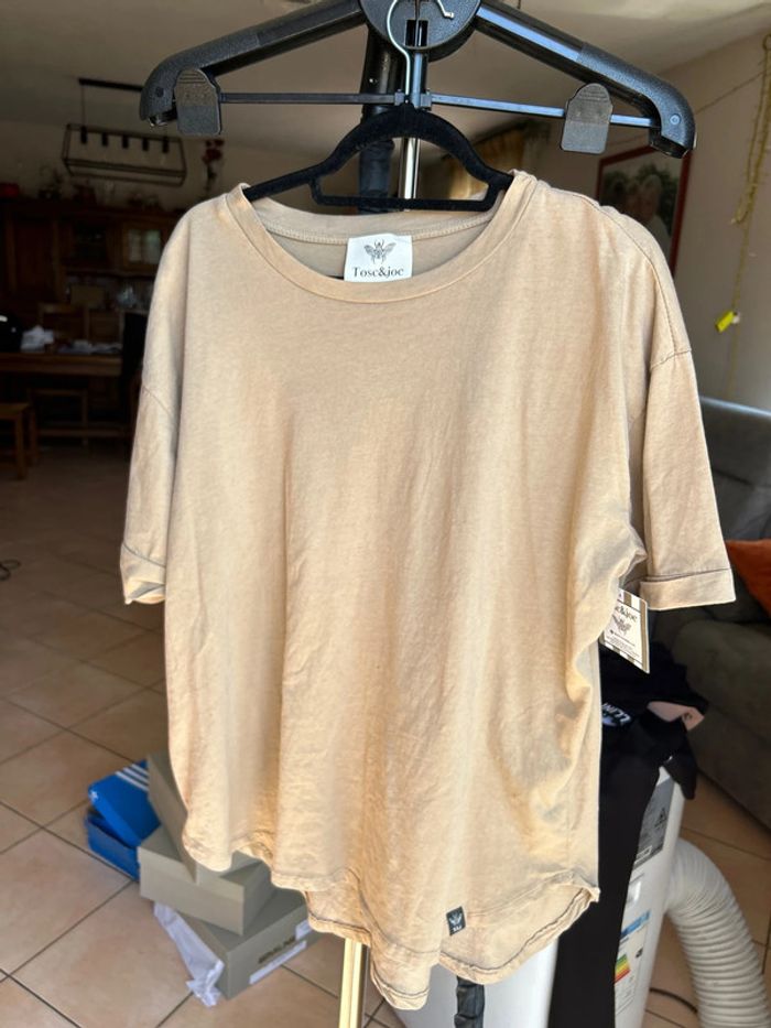 Lot 10 tee-shirts Toscanjoe unis différents coloris - photo numéro 7