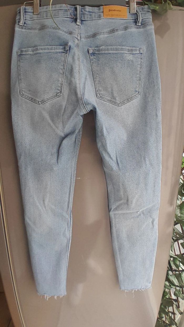Jeans déchiré, couleur bleu, Taille 40, Marque Stradivarius - photo numéro 7