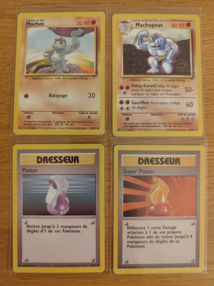 Lot 8 cartes Pokémon set de base wizards vintage - photo numéro 2