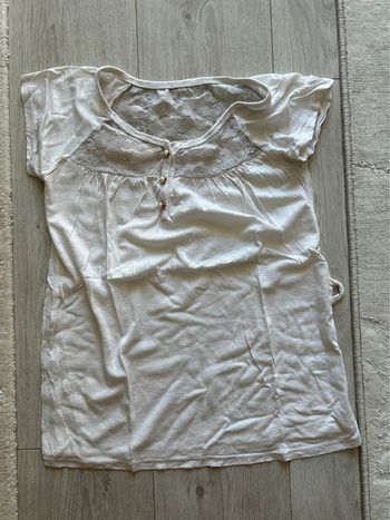 Tee shirt blanc taille unique