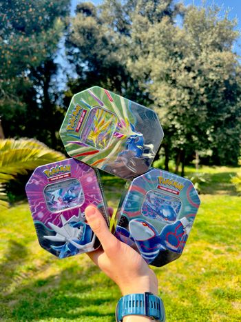 Lot 3 pokébox Pokémon kyogre dialga xerneas faille paradoxe ev9 ev8.5 ev 8 étincelle déferlante