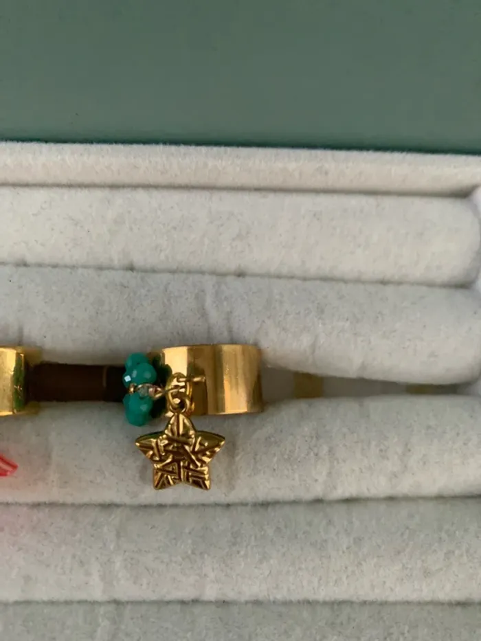 lot 4 bague acier inoxydable ajustables - photo numéro 4