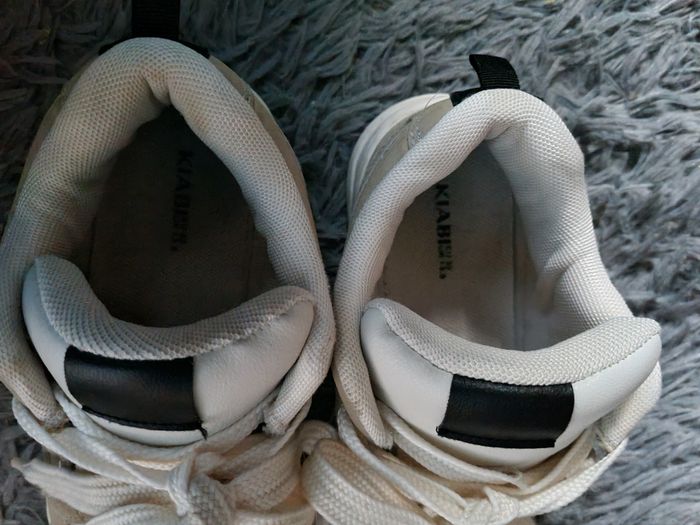 Basket à lacets beige et crème 33 mixte - photo numéro 7