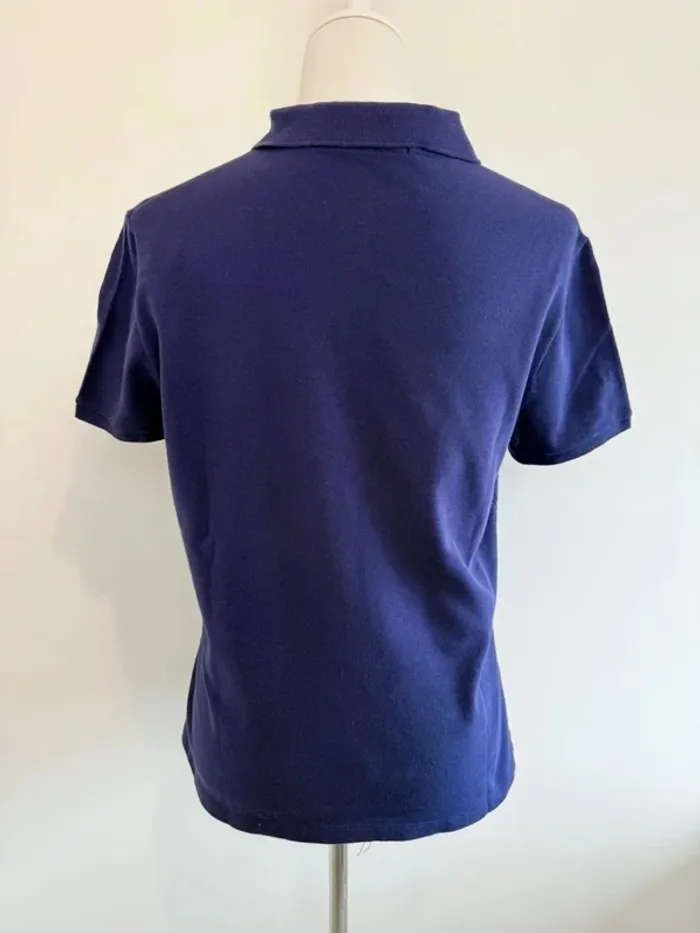 Polo Lacoste femme mauve foncé taille 46 soit XL super état - photo numéro 4