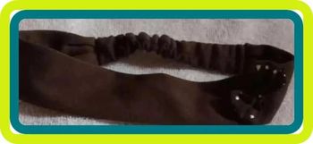 Bandeau cheveux avec  noeud  marron  Lulu  Castagnette