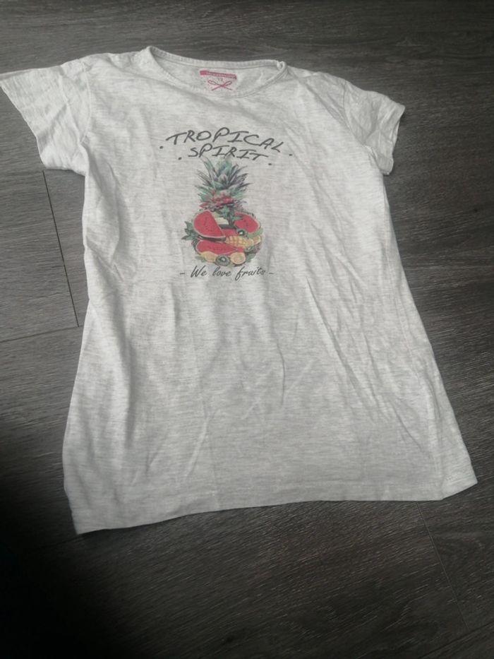 Tee shirt manche courte fruits 12A