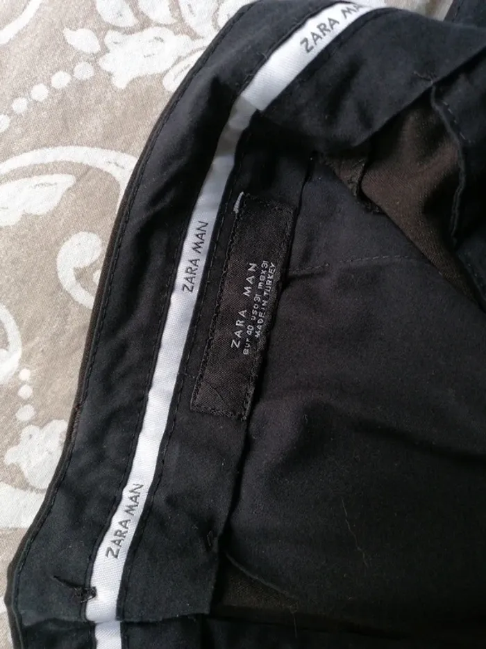 Pantalon Zara Man T40 brun très foncé Homme - photo numéro 4