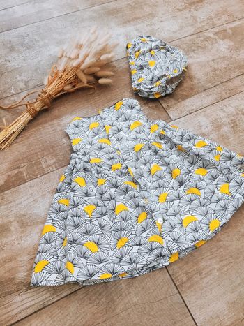 🌻Obaibi Jolie robe + bas culotte 3mois