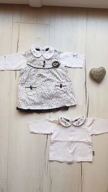 Ensemble 3 pièces sergent major fille 1mois