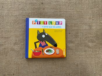 Livre p'tit loup n'aime que les pâtes Auzou