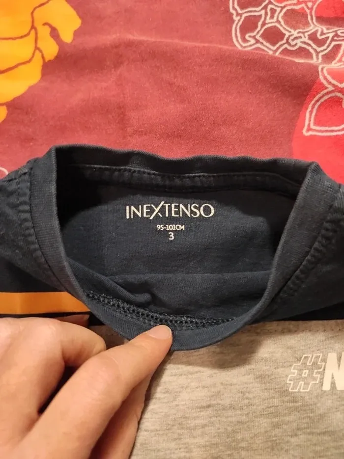 T shirt in extenso 3 ans tbe - photo numéro 2