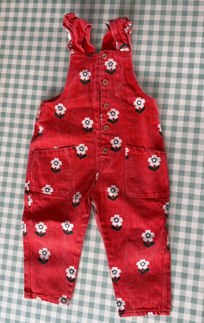 Ensemble salopette et 2 t-shirt manches longues Bout’chou 24 mois - photo numéro 7