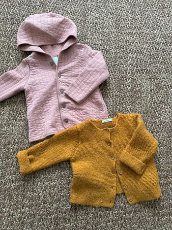 Lot de 2 gilets H&M/ Boutchou 24M/86cm