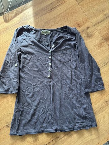 T-shirt manche 3/4 bleu femme taille s Nothing else