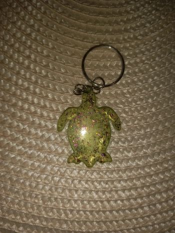 Porte clé tortue résine epoxy