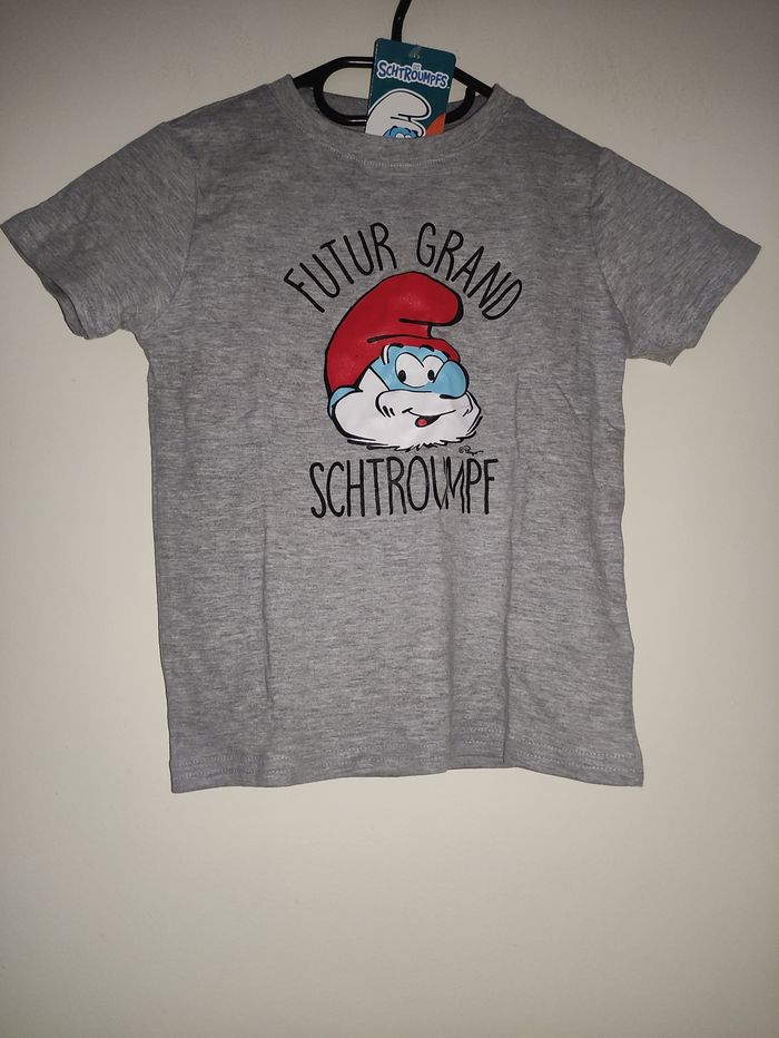 Tee shirt futur grand Schtroumpfs taille 5 ans
