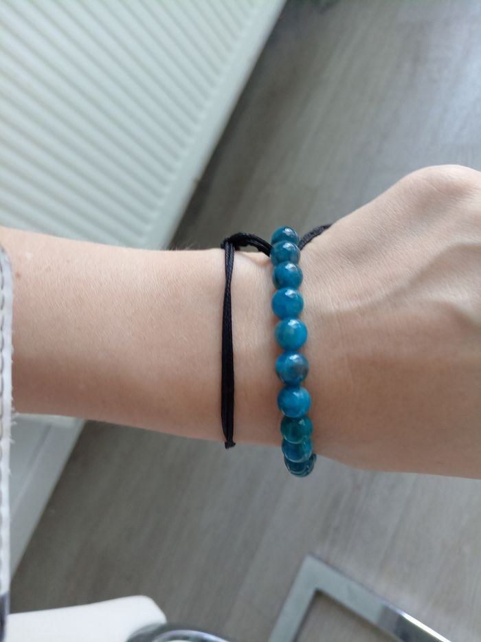 Bracelet bleu apatite - photo numéro 2