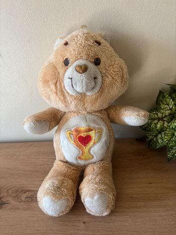 Vintage peluche bisounours beige coupe gros champion care bears