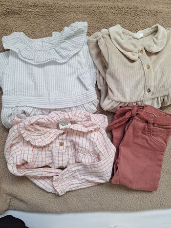 Lot robe et blouse bébé fille 18 mois