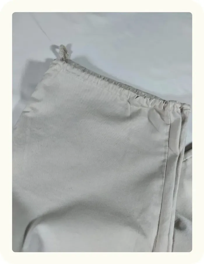 Pantalon parachute femme beige Neuf - photo numéro 6