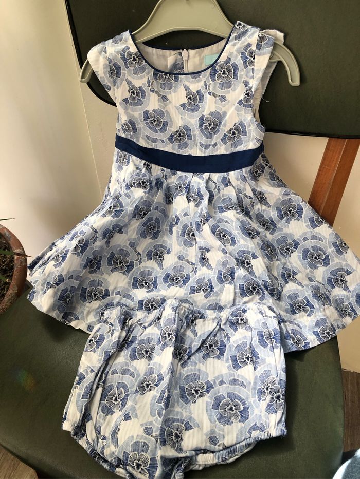 Robe cérémonie bleue 9mois - photo numéro 4