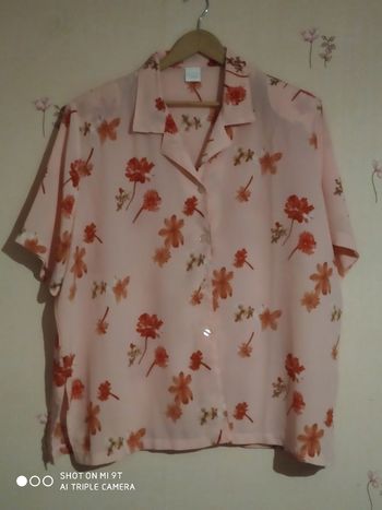 Chemisier manches courtes femme taille 54/56