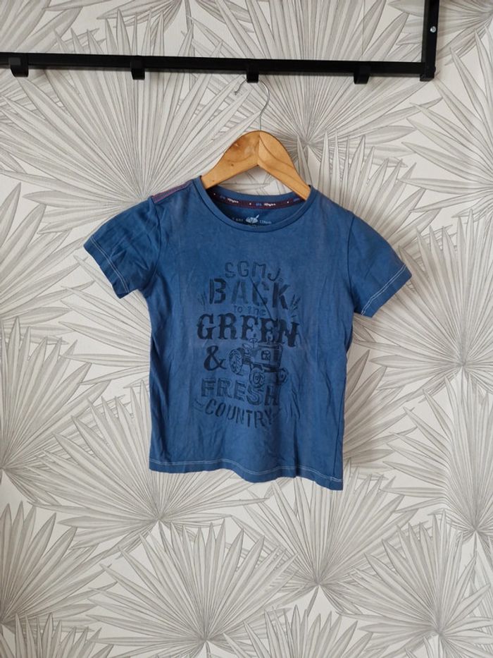 Joli tee-shirt manches courtes bleu sergent major