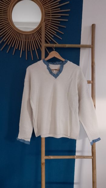 Pull col V doux