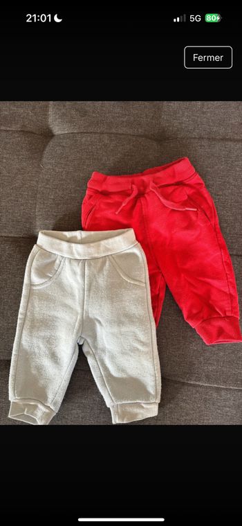 2 pantalon survêtement