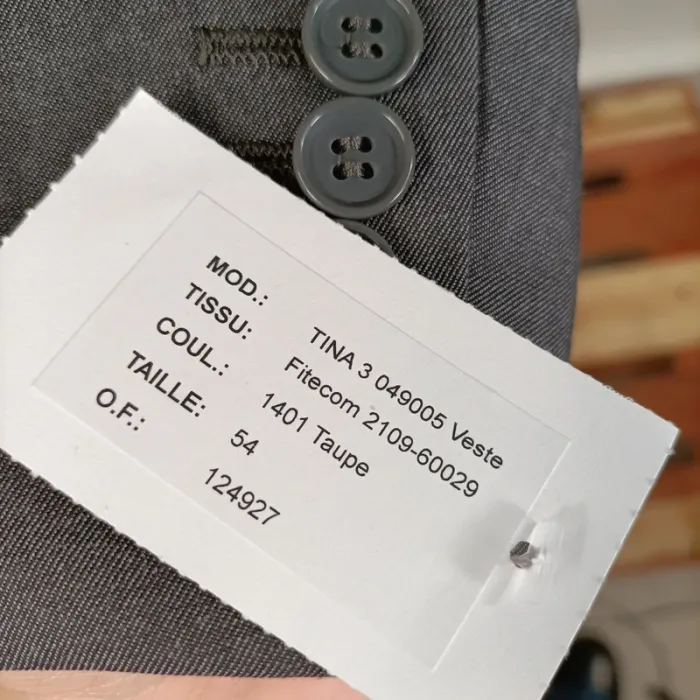 Veste de costume gris foncé Tina 4 Taille 54 A487 - photo numéro 7