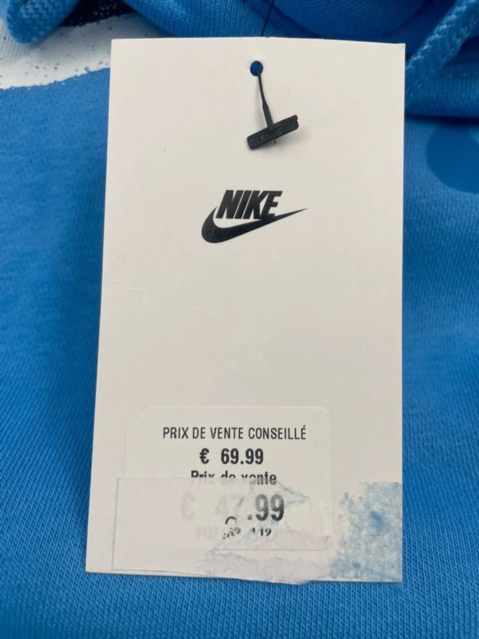 Sweat à capuche Nike bleu - Taille M - photo numéro 5