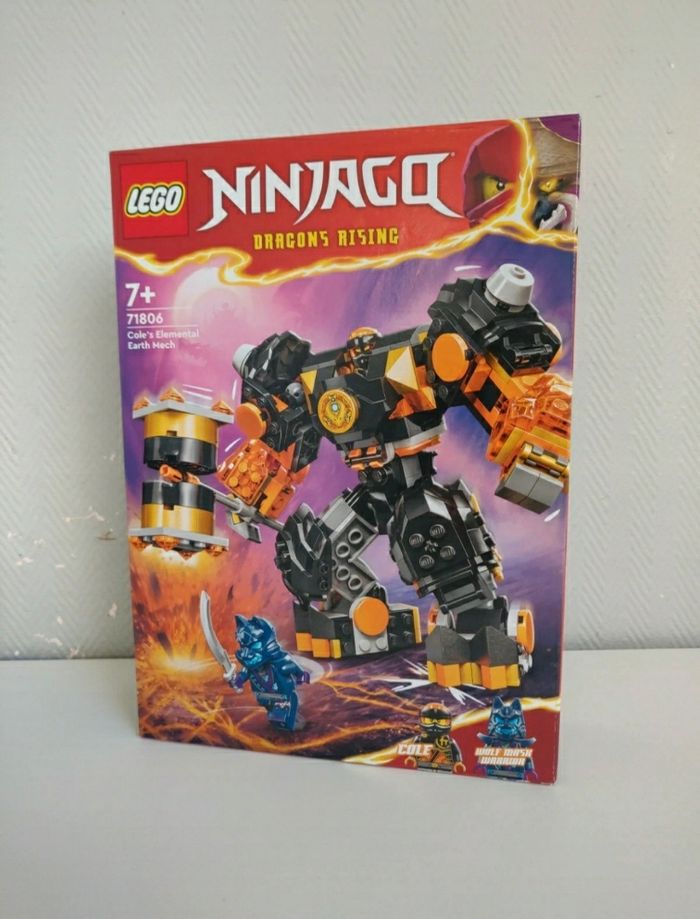 Ninjago lego 71806 neuf cole's elemental earth mech