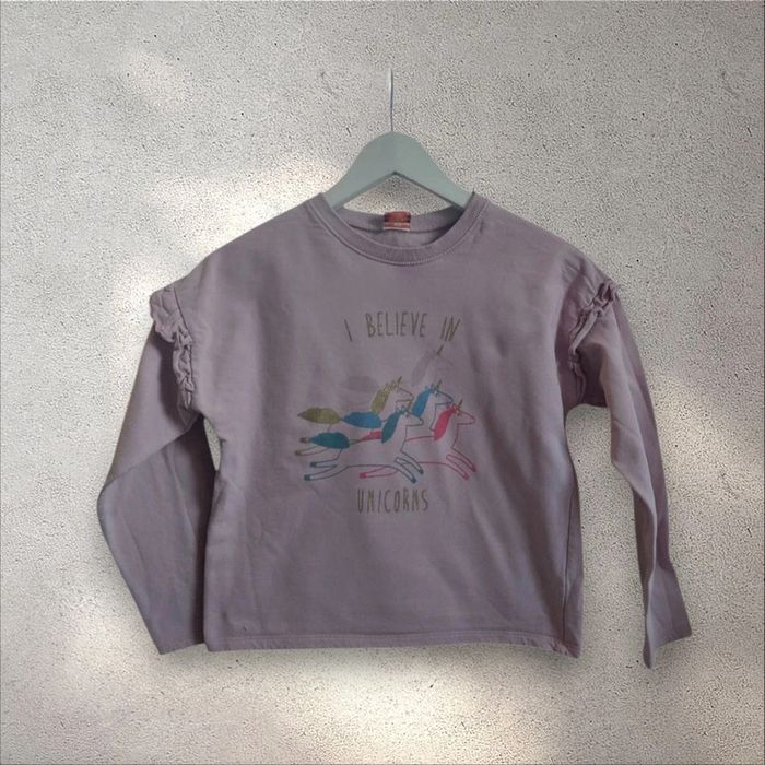 Sweat-shirt licorne et froufrous Tape à l'œil fille 10 ans