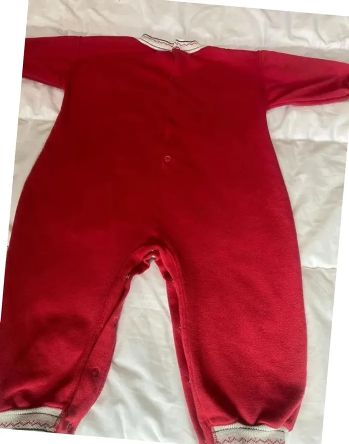Pyjama vintage mixte 18 mois chasse noisette - photo numéro 2