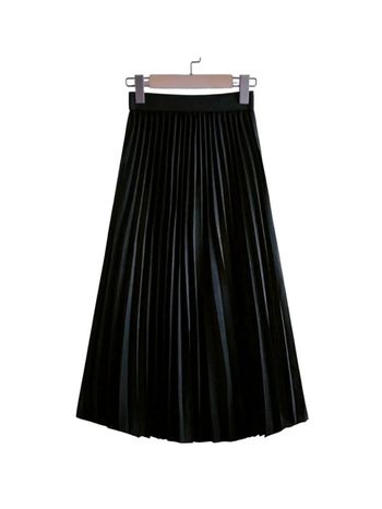 💜 Jupe mi-longue plissée neuve Shein Taille S 36 #emyfleury_36femme