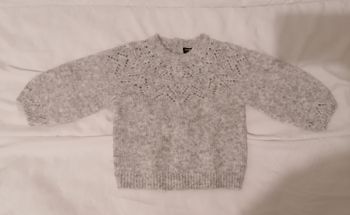 Pull gris fille 3 mois