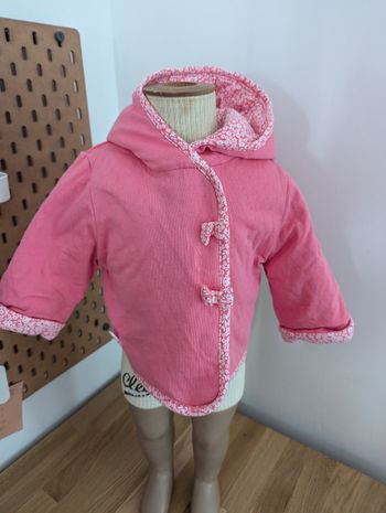 Veste rose sergent major 3 mois