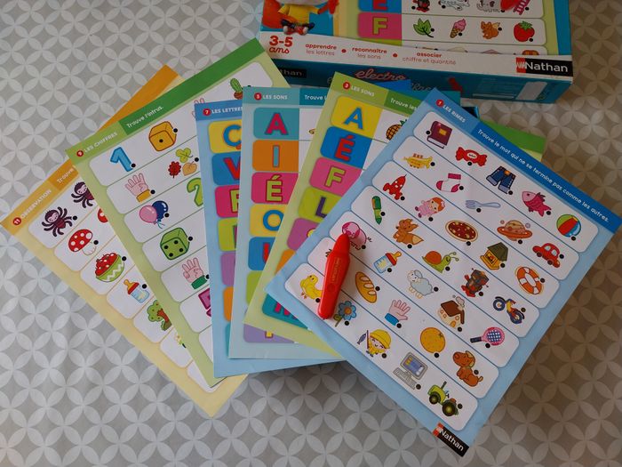 Jeu Électro Lettres & Chiffres Nathan + Stylo – Jeu éducatif - photo numéro 3
