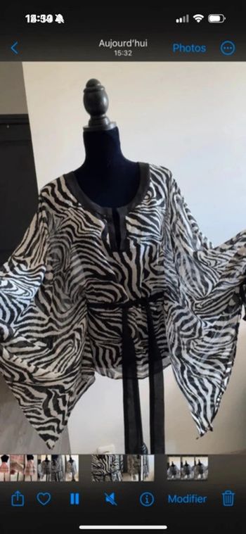 Magnifique Haut transparent, Morgan en voilage